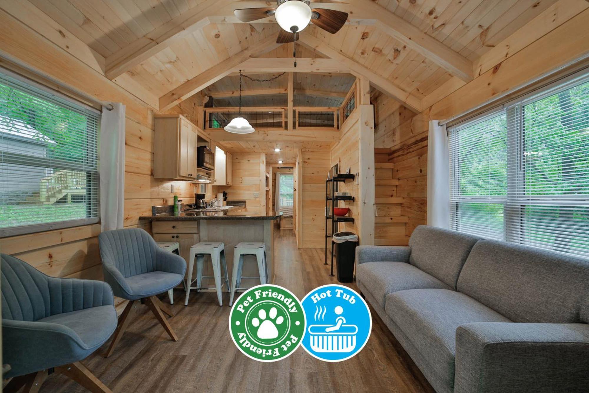 Lena Cabin Wooded Tiny Cabin - Hot Tub Chattanooga Dış mekan fotoğraf