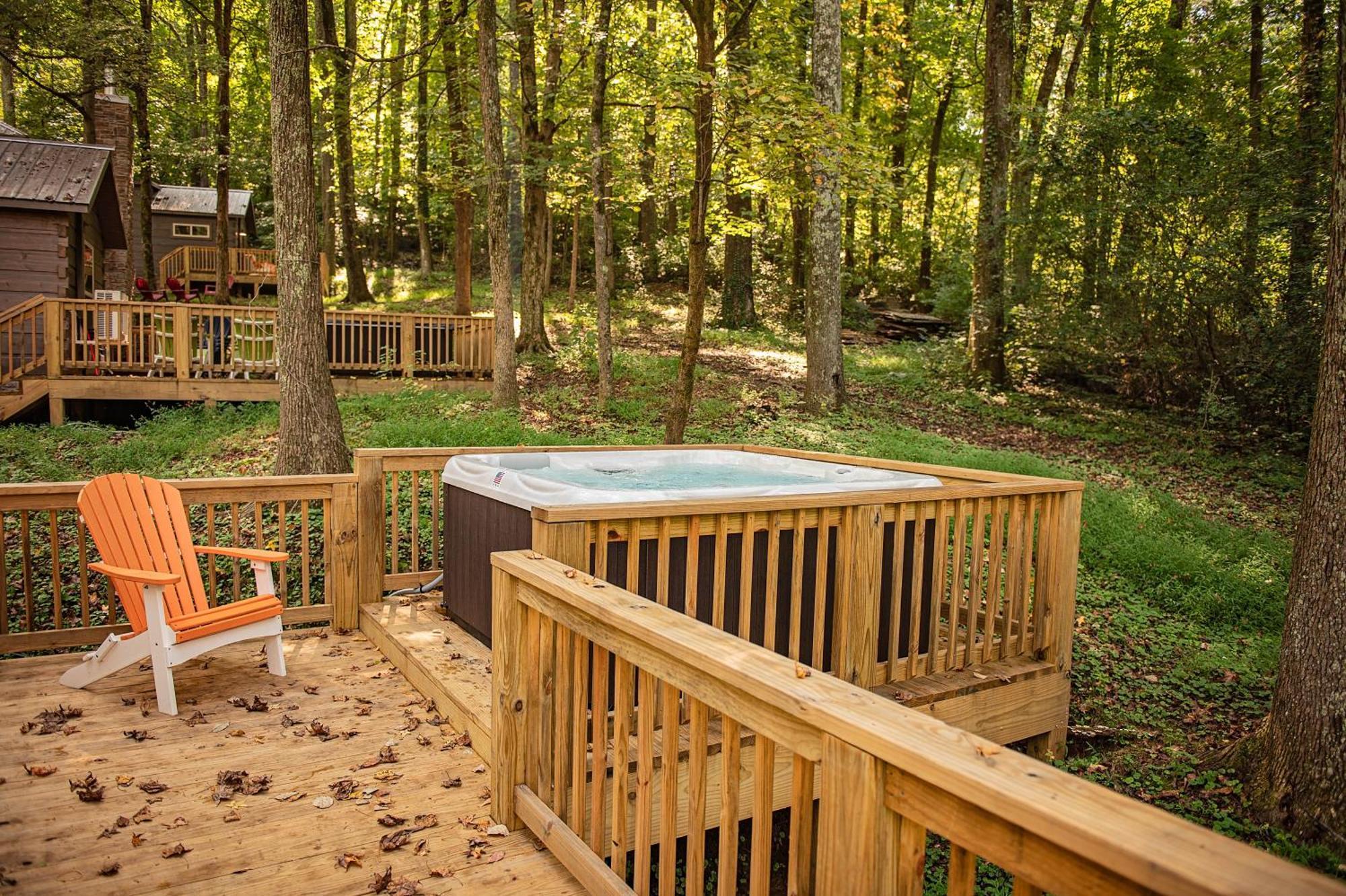Lena Cabin Wooded Tiny Cabin - Hot Tub Chattanooga Dış mekan fotoğraf